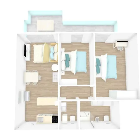 Piscina Fronte Mare & Terrazza - Jl Blue C25 アパート *